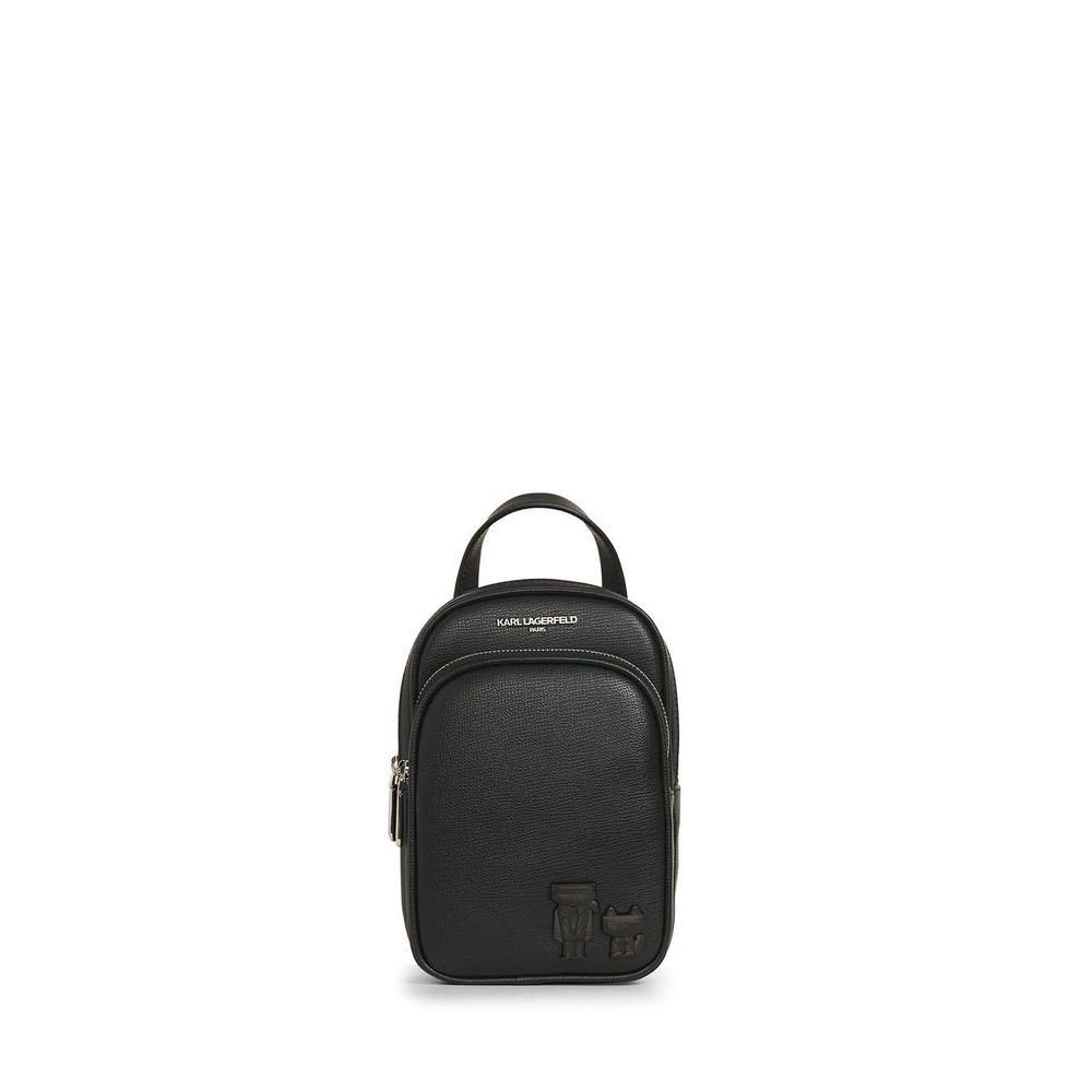Paris Maybelle/Choupette Phone Crossbody, Black/Silver O_O